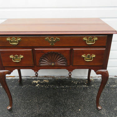 Queen Anne Style Mahogany Lowboy Server Buffet by Councill Craftsman 1034