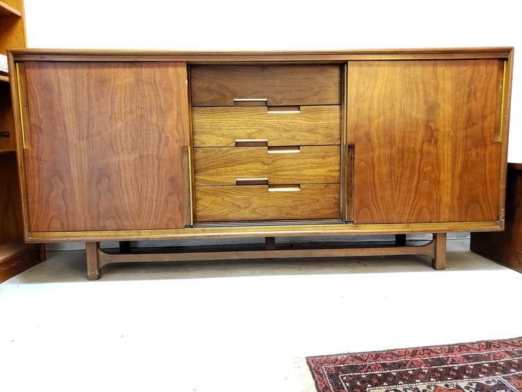 Cavalier Furniture Walnut Mid-century Credenza
