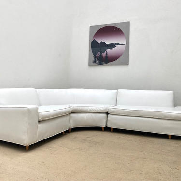 MCM White Sectional Couch