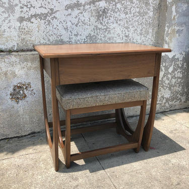 Vintage style small desk and stool