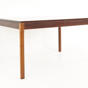 Johannes Andersen Mid Century Expanding Rosewood Dining Table with 2 Leaves - mcm 