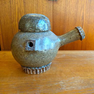 1960s handmade ceramic teapot (MCE-6994)