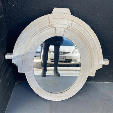 Plaster Circular Post Modern Mirror