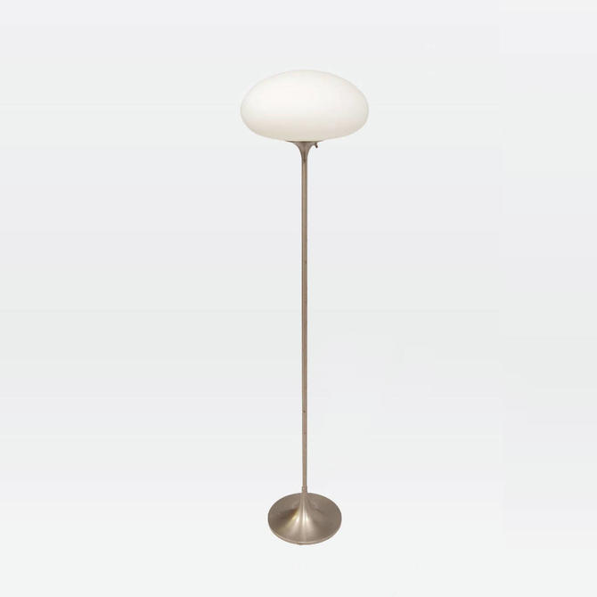 Vintage Laurel Mushroom Floor Lamp, Frosted Glass Floor Lamp Shade