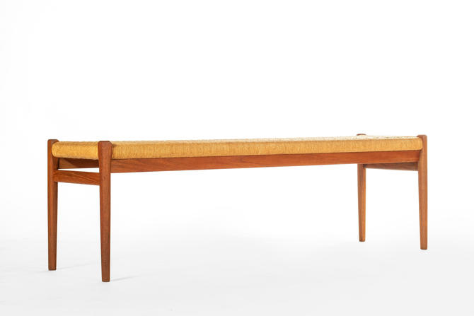Bench by Moller in Teak and Paper Chord 