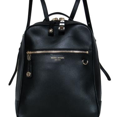 Henri Bendel - Black Textured Leather Backpack