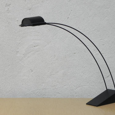 Kovacs 1980's Paperclip Black Desk Lamp 