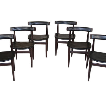 Mid Century Modern Teak Dining Chairs By Hans Olsen For Frem Rojle 
