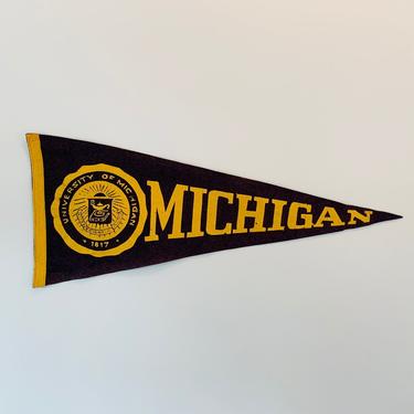 Vintage University of Michigan Pennant 