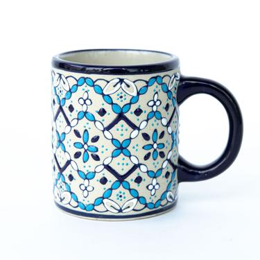 Mexico Indigo and White Ceramic Mug 