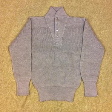 Size Medium Vintage Korean War US Army Highneck Sweater #4 