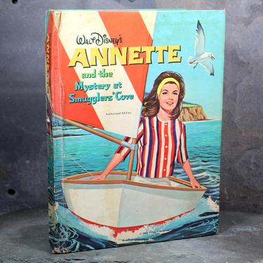 Annette &amp; The Mystery at Smuggler's Cove, 1968 - Vintage Disney Book Starring Annette Funicello | FREE SHIPPING 