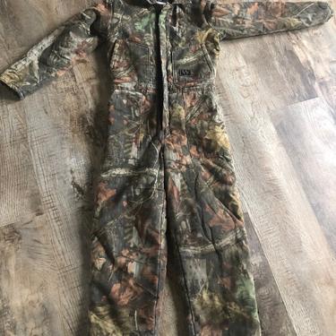 Vintage Walls Insulated Camouflage Coveralls Womens XS- Kids Large 