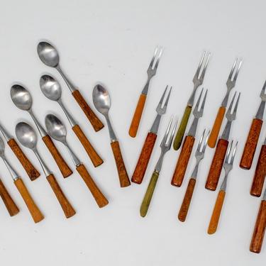 Set of Vintage Mid Century Appetizer Forks/Spoons 