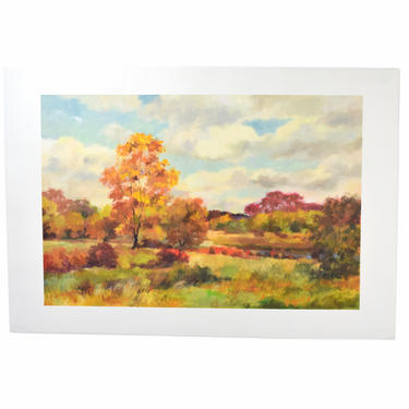 Joro Petkov Original Painting Autumn Landscape Bulgarian Canadian artist 