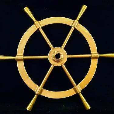 Ships Wheel, Brass, Circa 1930's