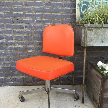 Adjustable Orange Office Chair