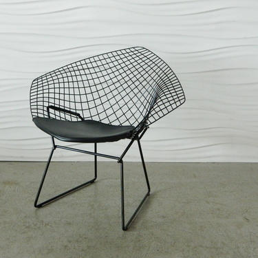 HA-C8210 Bertoia Diamond Chair with Leather Seat Pad