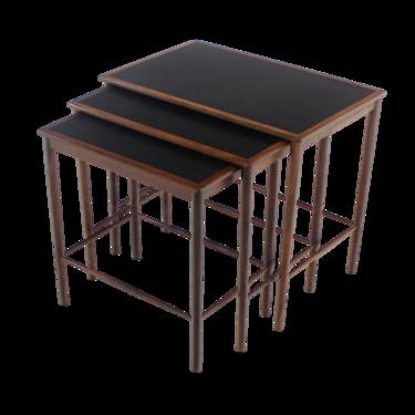 Rare Scandinavian Modern Nesting Tables Designed by Grete Jalk