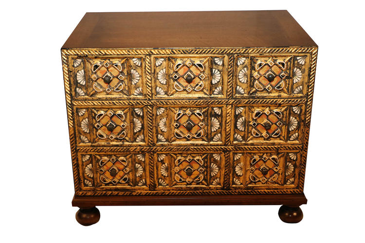 Gilded Dresser chest by William A. Berkey Furniture for Widdicomb 