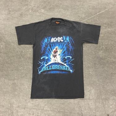 Vintage AC/DC Tee Retro 1990s Ballbreaker + World Tour + Size Medium + Rock and Roll + Band T-Shirt + Unisex Apparel 
