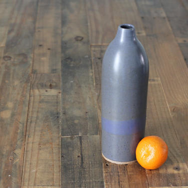 Blue Semi-Gloss Handmade Ceramic Bottle by CeramicsByCameron