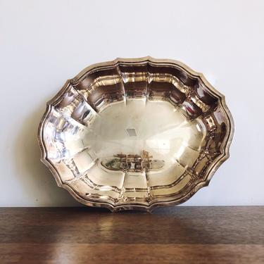 Vintage Chippendale Silver Plated Platter 