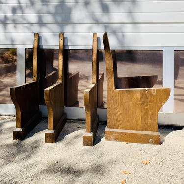 Vintage Church Pew Pieces | Antique Church Pew Pieces | Church Bench Seats | Salvaged | Architectural | Signs | Hook Racks | Reclaimed Oak 