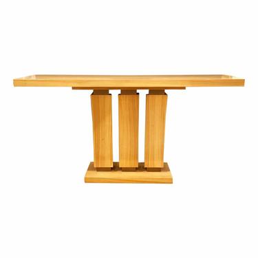 Vintage Art Deco Style Satin Wood Custom Console Table