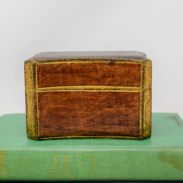 Brown Florentine Box with Lid 