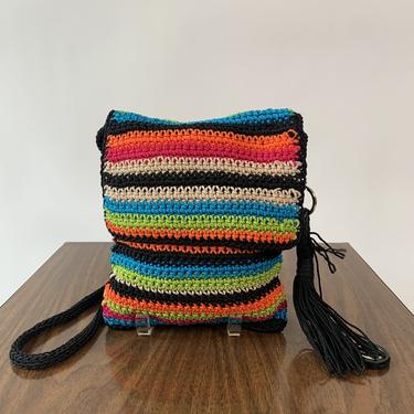 The Sak Rainbow Open Work Crochet Crossbody Bag