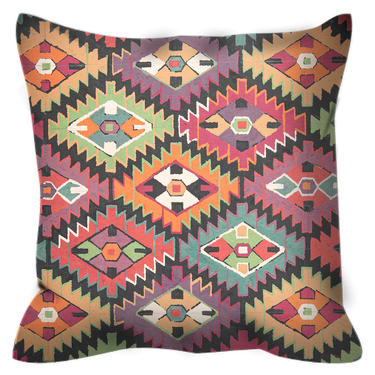 Outdoor Pillow Geometric Aztec Print ~ Boho Chic Pillow ~ Southwestern Pillows ~ Vintage Print ~ Throw Pillows ~ Outdoor Décor ~ Aztec Print 