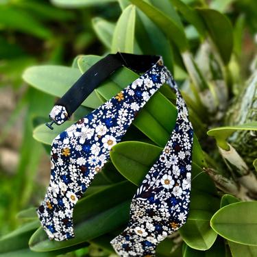 Floral Self Bow Tie Floral Boyfriend Gift Men's Gift Anniversary Gift for Men Husband Gift Wedding  Gift For Him Groomsmen Gift Men's Gift 