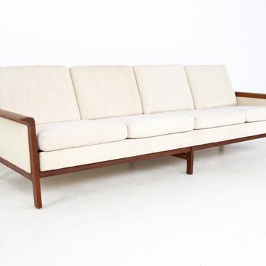 Knut Saeter for Vatne Mobler Style Mid Century Danish Teak Four Seater Sofa - mcm 