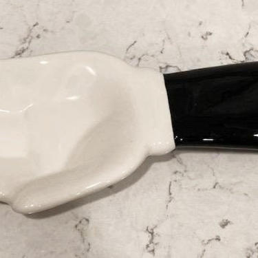 Vintage Disney Mickey Mouse Hand Ceramic Spoon Rest, Disney Mickey's Hand Ceramic Spoon Holder by LeChalet