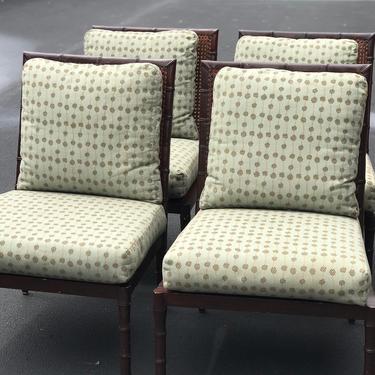Great vintage Palecek faux bamboo slipper chairs - sold separately 