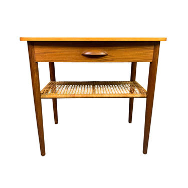 Vintage Danish Mid Century Modern Teak Side Table 