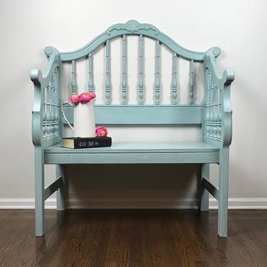 SOLD! Persian Blue Bench 
