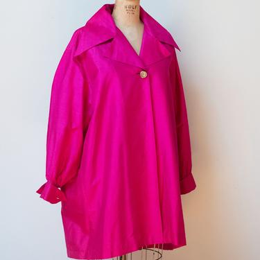 1990s Shocking Pink Silk Jacket | Todd Oldham Fall 1991 