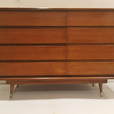 Italian Mid Century 8 drawer dresser  c. 1960 