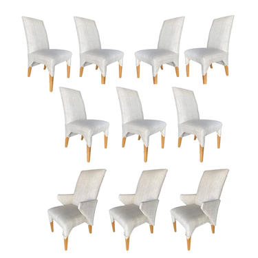 High Style Post Modern Dining Chair Set of 11, Circa 1980 