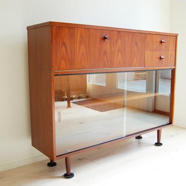 Mid Century Modern Bookcase Display Case Cabinet by Avalon United Kingdom 