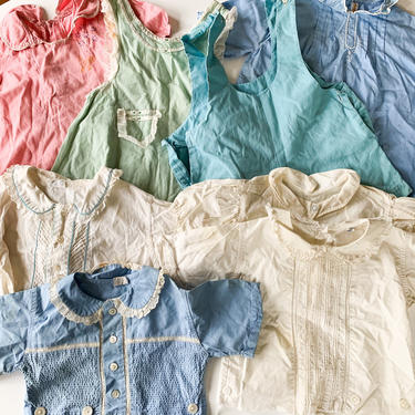 Antique/vintage lot of 8 toddler clothing lot / size 2-3T 