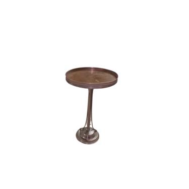 Unique Round Art Deco Pedestal Cocktail Table