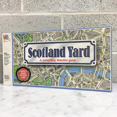 Vintage Board Game Retro 1980s Scotland Yard + A Compelling Detective Game + Milton Bradley Company + Multi Player + Games + Home Decor 