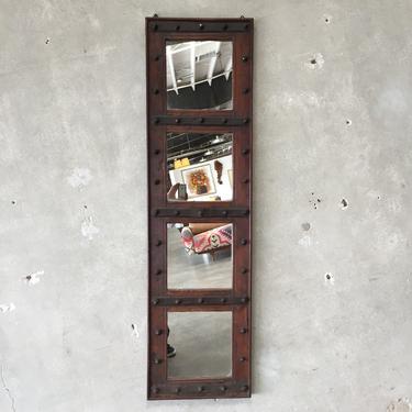 Tall Rustic Wood Mirror