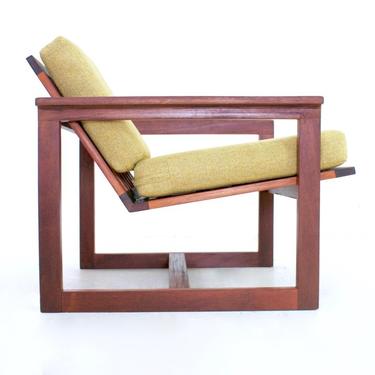 Mid Century Cube Lounge chair by Westnofa of Norway 