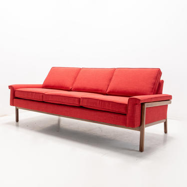 Mid Century Modern Danish Pillowback Sofa 
