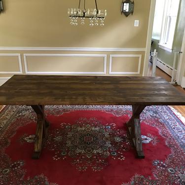 Basic Wood Trestle Table 