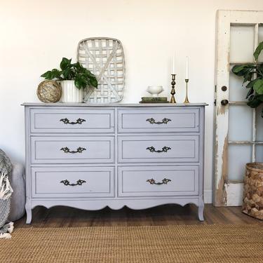 French Provincial Long Dresser - Painted Furniture 